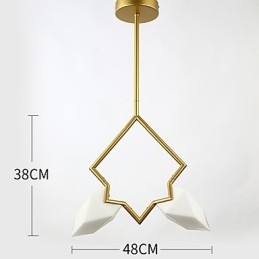 2 Licht Post Modern Metall mit Glas Pfirsich Kronleuchter Lampe die Kantine Dekorieren Pendelleuchte