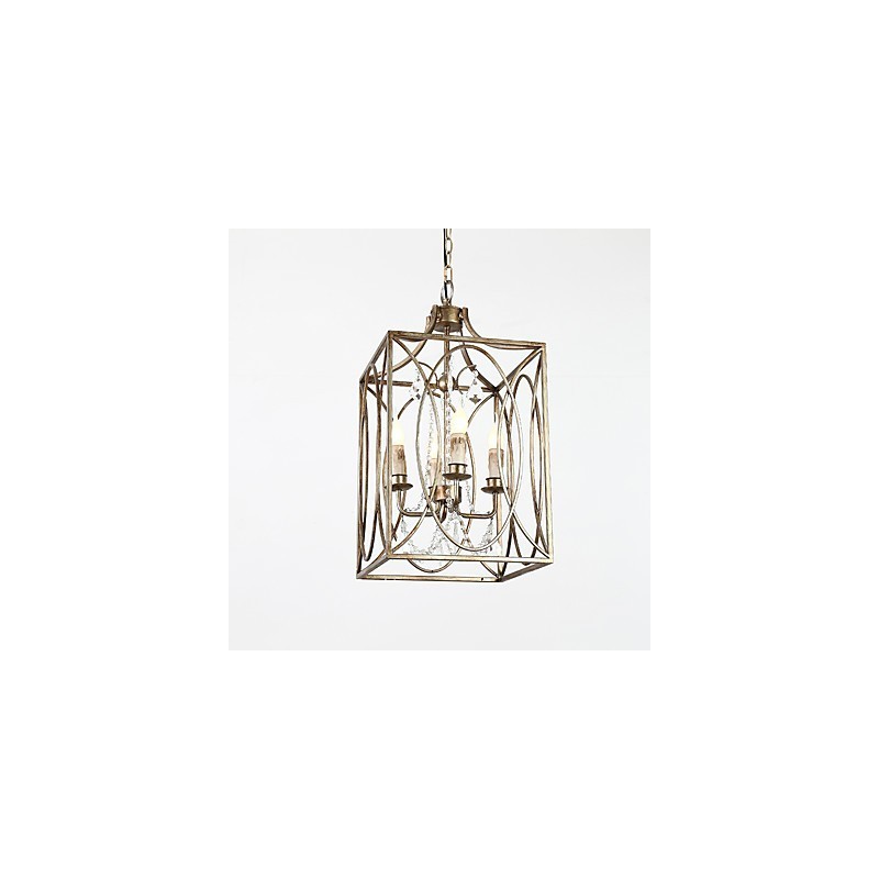 Vier Licht Vintage Metall Amerikanischen Industrie Loft Malerei Farbe Europäischen Kronleuchter Lampe die Indoor Dekorieren Pendelleuchte