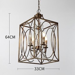 Vier Licht Vintage Metall Amerikanischen Industrie Loft Malerei Farbe Europäischen Kronleuchter Lampe die Indoor Dekorieren Pendelleuchte
