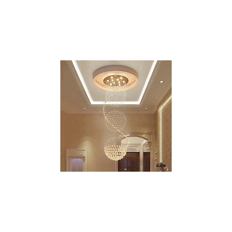10 Lichter, 2,5 Meter Länge, langer Tropfen, Regentropfen, Teardrop, moderner Kristall-Deckenleuchter, Pendelleuchte für den Innenbereich