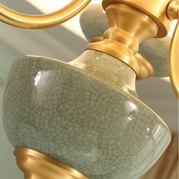 Kronleuchter aus Kupfer, dekorativer Jade-Kronleuchter