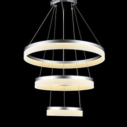 Runde Kronleuchter Lichter Beleuchtung Moderne Acryl Lampen Luxuriöse Drei Ringe Decke Leuchten
