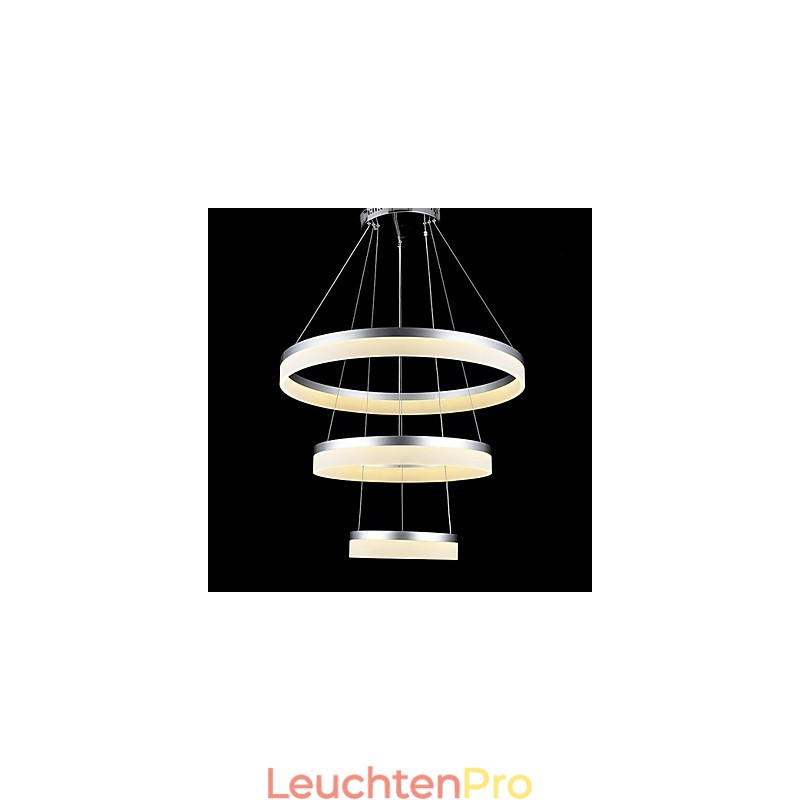 Runde Kronleuchter Lichter Beleuchtung Moderne Acryl Lampen Luxuriöse Drei Ringe Decke Leuchten