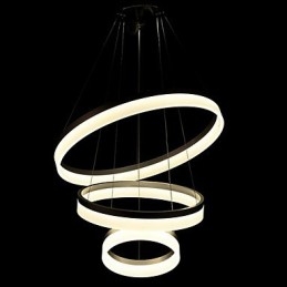 Runde Kronleuchter Lichter Beleuchtung Moderne Acryl Lampen Luxuriöse Drei Ringe Decke Leuchten