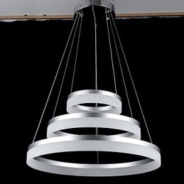 Runde Kronleuchter Lichter Beleuchtung Moderne Acryl Lampen Luxuriöse Drei Ringe Decke Leuchten
