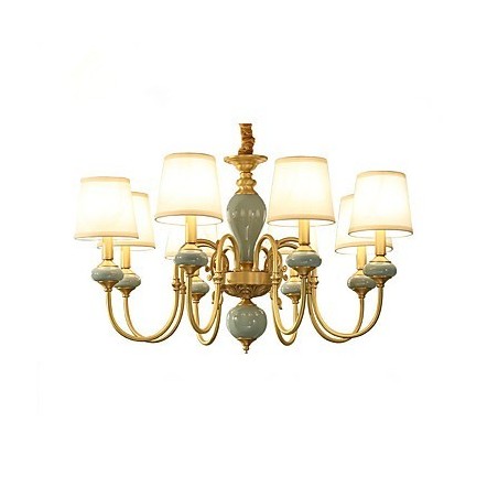 Kronleuchter, traditionell, klassisch, Landhausstil, Messing, für Mini-Stil, Metall, 8 Glühbirnen Kronleuchter, traditionell, klassisch, Landhausstil, Messing, für Mini-Stil, Metall, 8 Glühbirnen