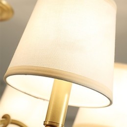 Kronleuchter, traditionell, klassisch, Landhausstil, Messing, für Mini-Stil, Metall, 8 Glühbirnen