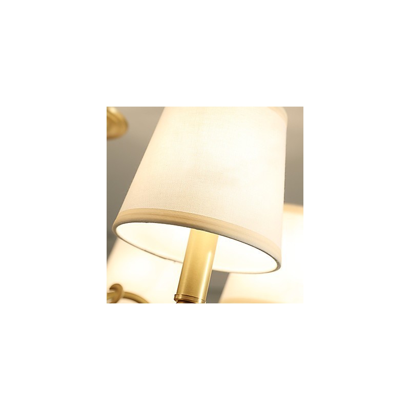Kronleuchter, traditionell, klassisch, Landhausstil, Messing, für Mini-Stil, Metall, 8 Glühbirnen