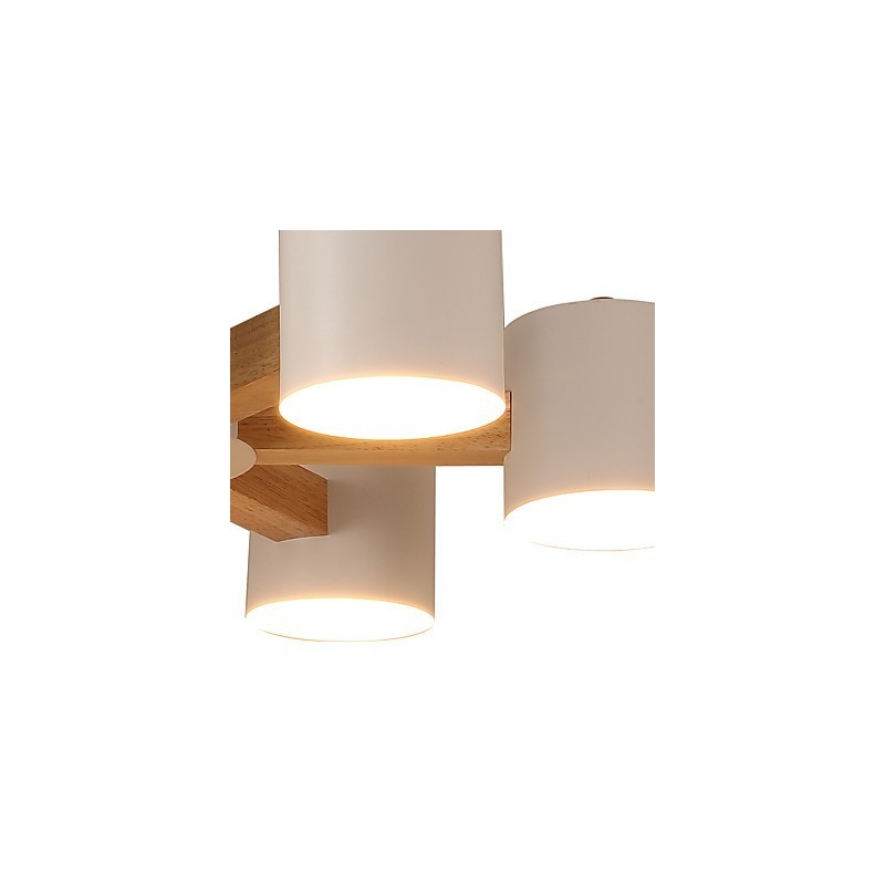 Kronleuchter mit 6 Lichtern, modern, zeitgenössisch, traditionell, klassisch, Vintage, Landhausstil, Holz-Funktion für Holz