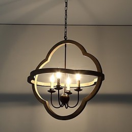 Vintage Metall American Industrial Loft Malerei Farbe Holz Kronleuchter Lampe die Indoor Dekorieren Pendelleuchte