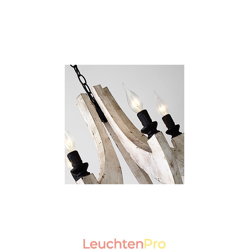 Vintage Malerei Feature Mini Stil Holz Bambus Kronleuchter Lampe die Dekorieren Pendelleuchte