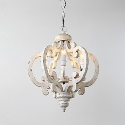 Vintage Malerei Feature Mini Stil Holz Bambus Kronleuchter Lampe die Dekorieren Pendelleuchte