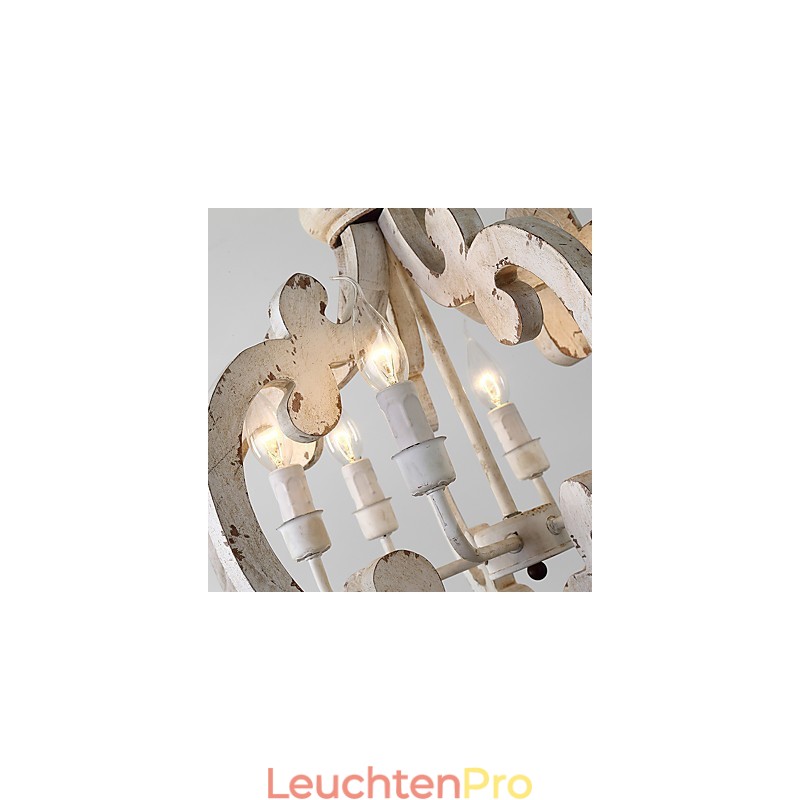 Vintage Malerei Feature Mini Stil Holz Bambus Kronleuchter Lampe die Dekorieren Pendelleuchte