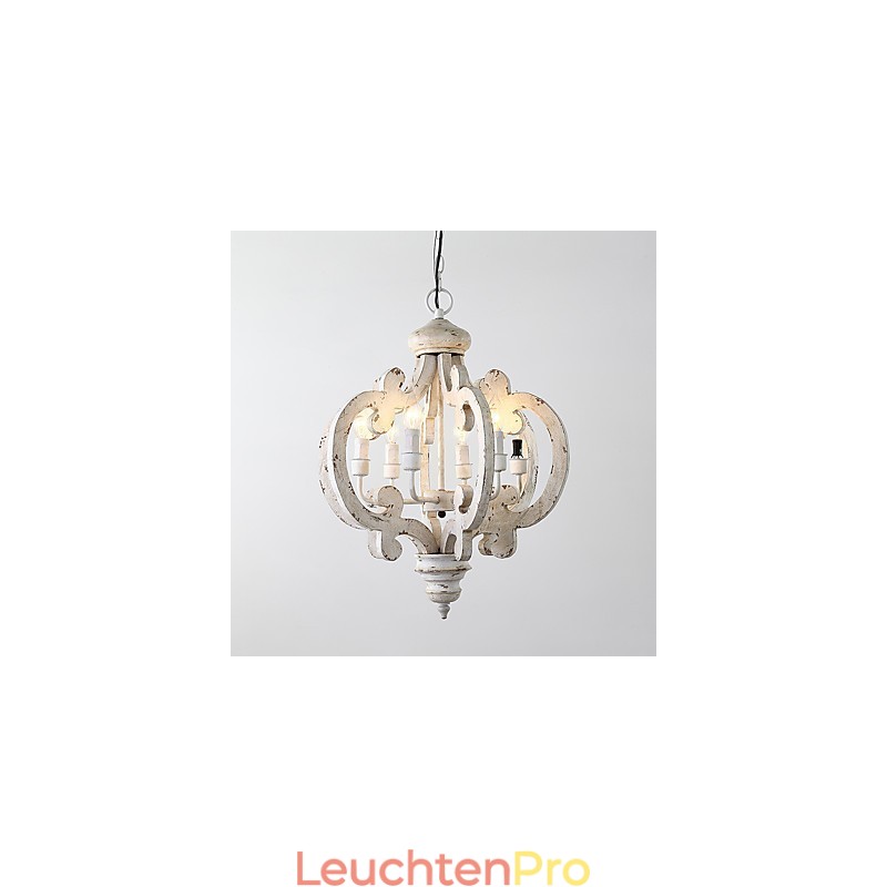 Vintage Malerei Feature Mini Stil Holz Bambus Kronleuchter Lampe die Dekorieren Pendelleuchte