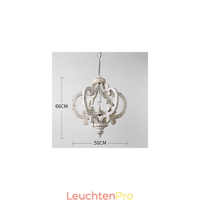 Vintage Malerei Feature Mini Stil Holz Bambus Kronleuchter Lampe die Dekorieren Pendelleuchte