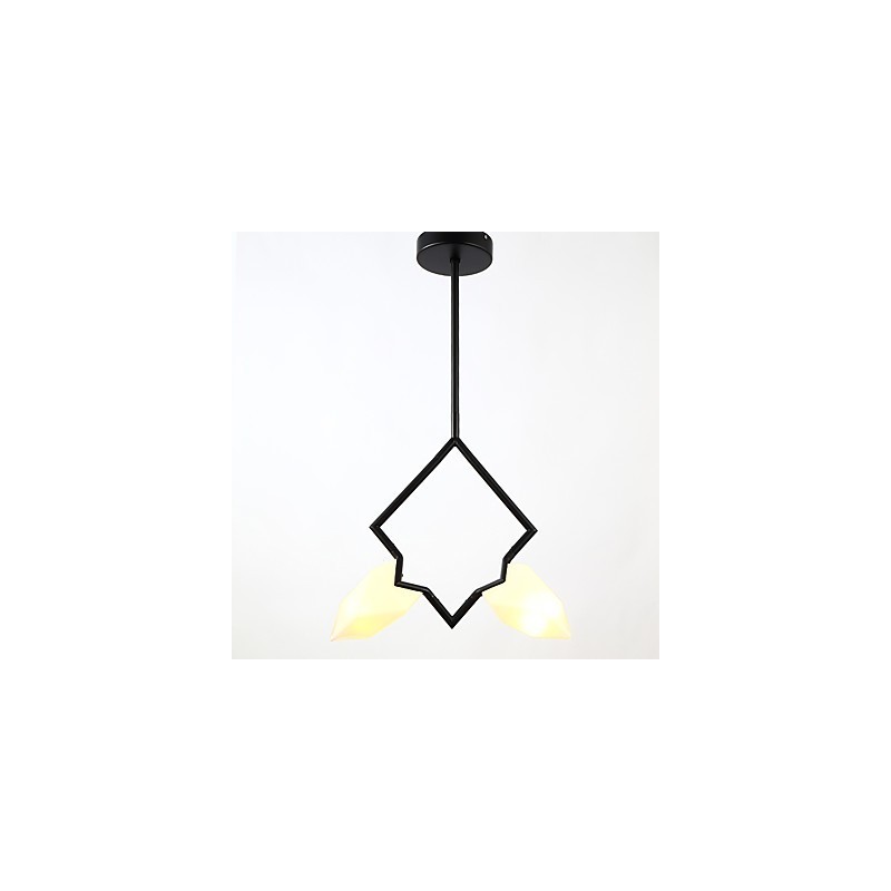 2 Licht Post Modern Metall mit Glas Pfirsich Kronleuchter Lampe die Kantine Dekorieren Pendelleuchte