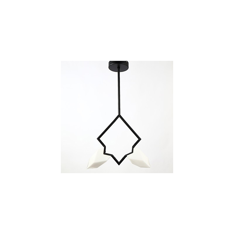 2 Licht Post Modern Metall mit Glas Pfirsich Kronleuchter Lampe die Kantine Dekorieren Pendelleuchte