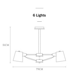 Mehrfarbiger Macaron-Holz-Kronleuchter mit Vintage-Malerei