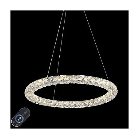 Moderne Ring Kristall Deckenpendelleuchte Kristallleuchter Innenbeleuchtung Lampen Leuchten Dimmbar mit Fernbedienung Moderne Ring Kristall Deckenpendelleuchte Kristallleuchter Innenbeleuchtung Lampen Leuchten Dimmbar mit Fernbedienung
