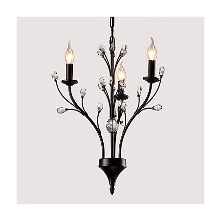 Moderne zeitgenössische traditionelle klassische rustikale Lodge Vintage Retro Laterne Country Globe Malerei Feature für Kristall-Kronleuchter