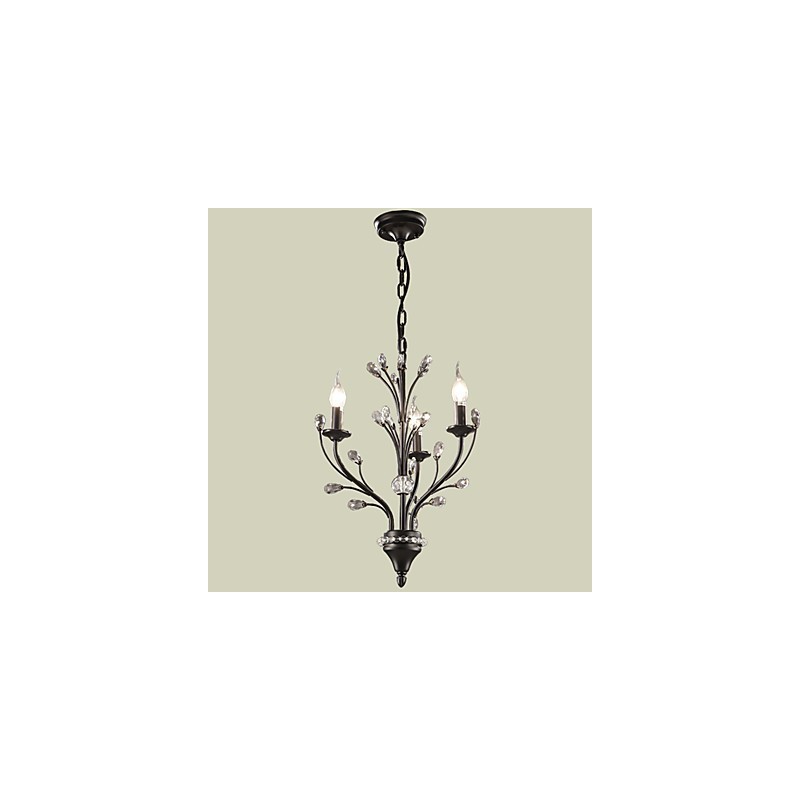 Moderne zeitgenössische traditionelle klassische rustikale Lodge Vintage Retro Laterne Country Globe Malerei Feature für Kristall-Kronleuchter