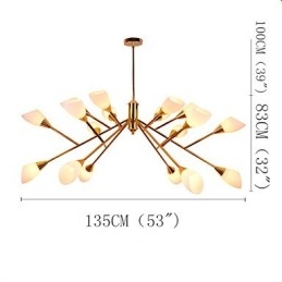 Nordic Einfache Atmosphärische Pastoralen Kronleuchter Kreative Lobby Kronleuchter Lampe