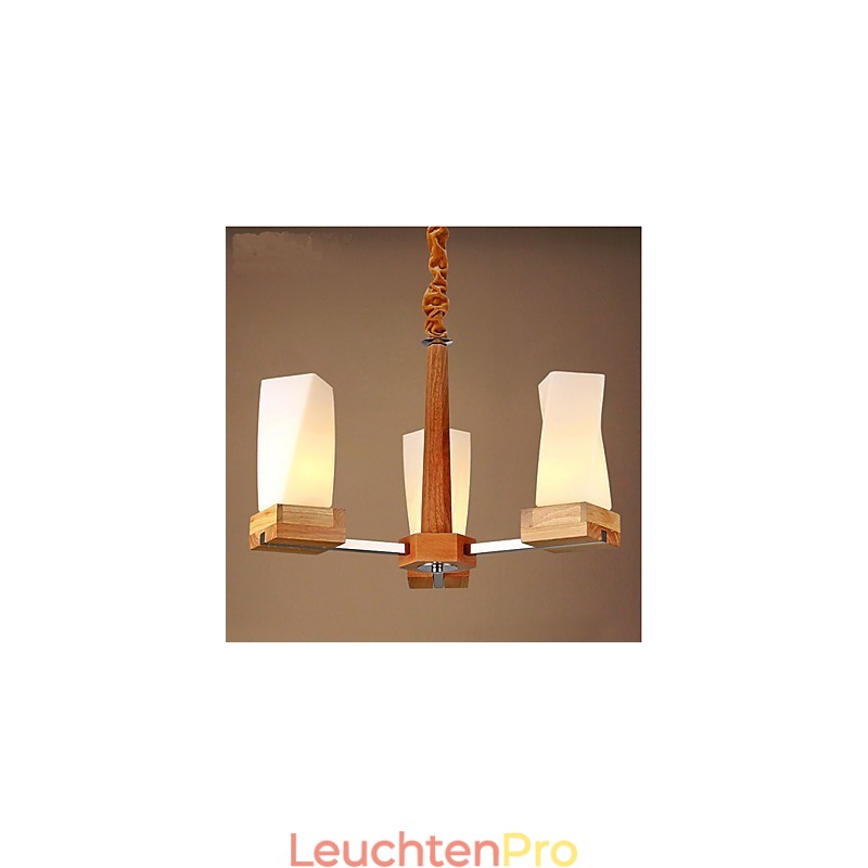 Einfache Kunstbeleuchtung Massivholz Creative Iiving Deckenleuchte