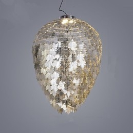 Traditionelle klassische Laterne, galvanisiert, für Kronleuchter aus Metall im Mini-Stil
