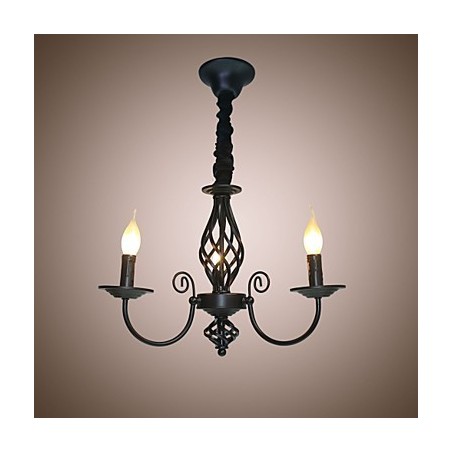 Kronleuchter im europäischen Stil 3 Lichter Kronleuchter Einfache Lichter Kreative Eisen Kerzen Lampen Kronleuchter im europäischen Stil 3 Lichter Kronleuchter Einfache Lichter Kreative Eisen Kerzen Lampen