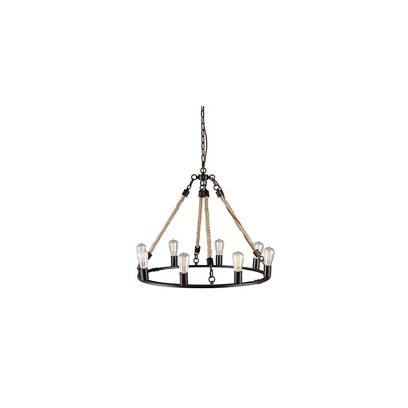 Kronleuchter aus bemaltem Metall im Vintage-Mini-Stil