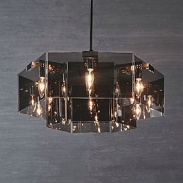 Rustikales Lodge-Malerei-Feature für Designer, Metall-Kronleuchter für den Innenbereich mit 6 Glühbirnen