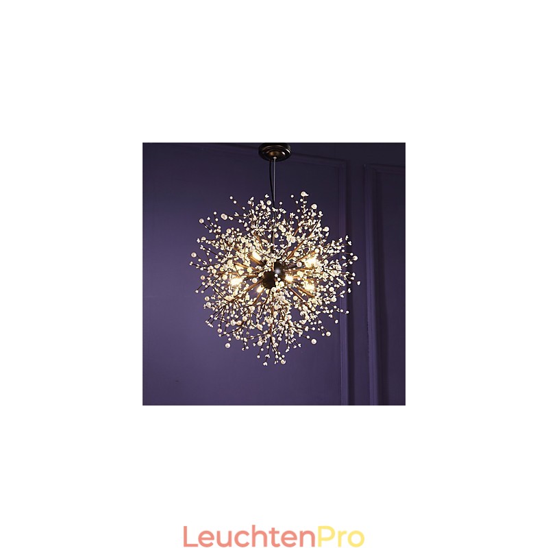 Moderner Kronleuchter Feuerwerk Vintage Schmiedeeisen mit 8 Lichtern Kronleuchter Insel Pendelleuchte Deckenleuchte