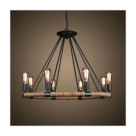Traditionelle klassische rustikale Lodge Vintage Retro Country Malerei Metall Pendelleuchte Traditionelle klassische rustikale Lodge Vintage Retro Country Malerei Metall Pendelleuchte