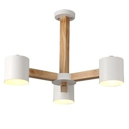 Kronleuchter mit 3 Lichtern, modern, zeitgenössisch, traditionell, klassisch, Vintage, Landhausstil, Holz-Funktion für Holz