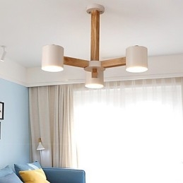 Kronleuchter mit 3 Lichtern, modern, zeitgenössisch, traditionell, klassisch, Vintage, Landhausstil, Holz-Funktion für Holz