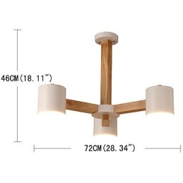 Kronleuchter mit 3 Lichtern, modern, zeitgenössisch, traditionell, klassisch, Vintage, Landhausstil, Holz-Funktion für Holz