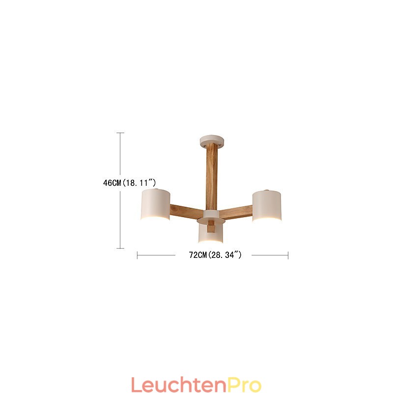Kronleuchter mit 3 Lichtern, modern, zeitgenössisch, traditionell, klassisch, Vintage, Landhausstil, Holz-Funktion für Holz
