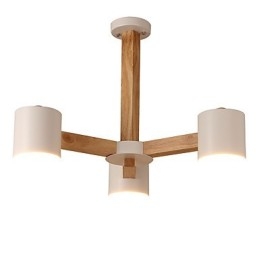 Kronleuchter mit 3 Lichtern, modern, zeitgenössisch, traditionell, klassisch, Vintage, Landhausstil, Holz-Funktion für Holz