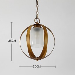 Loft Metall Amerikanischen Industriellen Stil Malerei Farbe mit Glas Europäischen Kronleuchter Lampe die Indoor Dekorieren Pendelleuchte