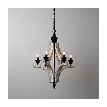 Vintage Malerei Feature Mini Stil Holz Bambus Kronleuchter Lampe die Dekorieren Pendelleuchte Vintage Malerei Feature Mini Stil Holz Bambus Kronleuchter Lampe die Dekorieren Pendelleuchte