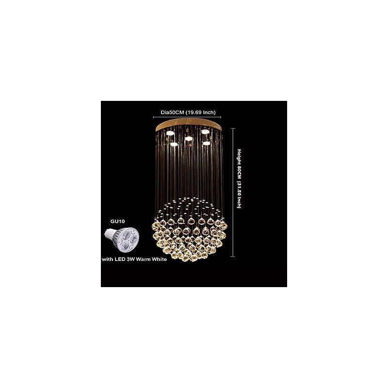 Moderne zeitgenössische traditionelle klassische rustikale Lodge Vintage Country Island Kristall galvanisierte Metall Pendelleuchte