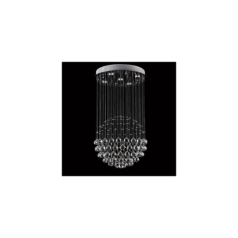 Moderne zeitgenössische traditionelle klassische rustikale Lodge Vintage Country Island Kristall galvanisierte Metall Pendelleuchte