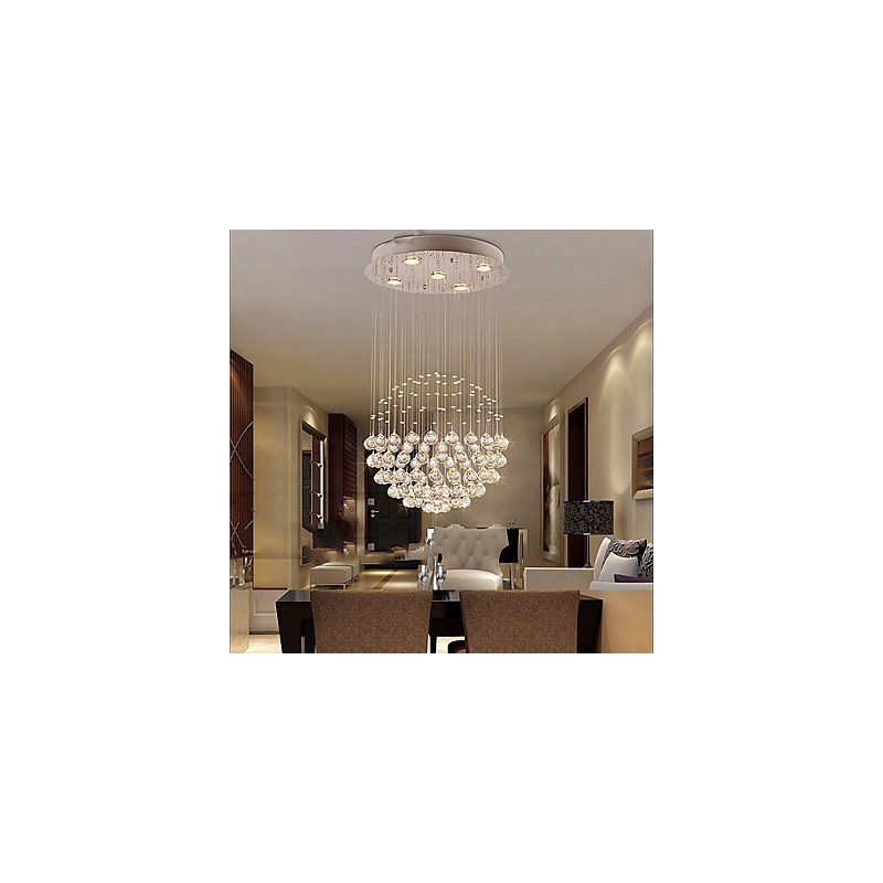 Moderne zeitgenössische traditionelle klassische rustikale Lodge Vintage Country Island Kristall galvanisierte Metall Pendelleuchte