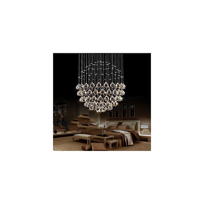 Moderne zeitgenössische traditionelle klassische rustikale Lodge Vintage Country Island Kristall galvanisierte Metall Pendelleuchte