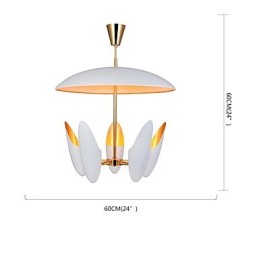5-Licht-Kronleuchter Brief Art Moderne zeitgenössische Pendelleuchte