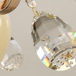 Modernes, zeitgenössisches galvanisiertes Feature für Kristallmetall-Kronleuchter