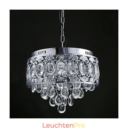 Eleganter moderner transparenter Kristall-Kronleuchter mit 4 Lichtern Eleganter moderner transparenter Kristall-Kronleuchter mit 4 Lichtern