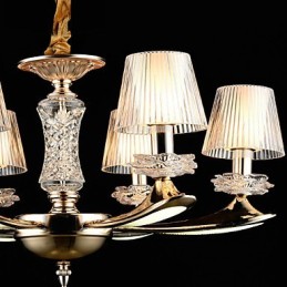 Moderne zeitgenössische traditionelle klassische Zinklegierungsfunktion für Kristall-Mini-Metallpendelleuchte