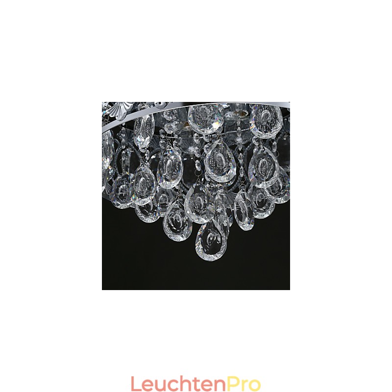 Eleganter moderner transparenter Kristall-Kronleuchter mit 4 Lichtern