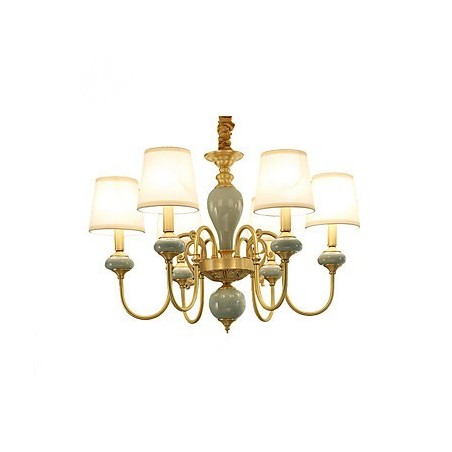 Kronleuchter, traditionell, klassisch, Landhausstil, Messing, Metall, 6 Glühbirnen Kronleuchter, traditionell, klassisch, Landhausstil, Messing, Metall, 6 Glühbirnen